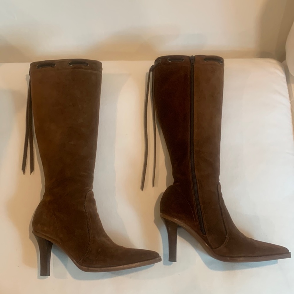 Coach Suede Boots - Gorgeous Rich Color -like new - Size 7